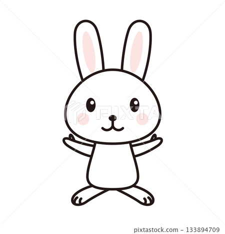 兔子角色插畫 133894709