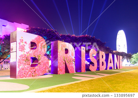 Beautiful night view of Brisbane, Australia 133895697