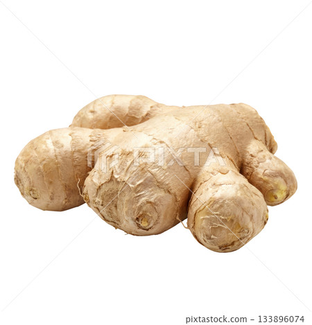 Fresh ginger root healthy spice and food ingredient. Aromatic natural organic vegetable for cooking and wellness 133896074