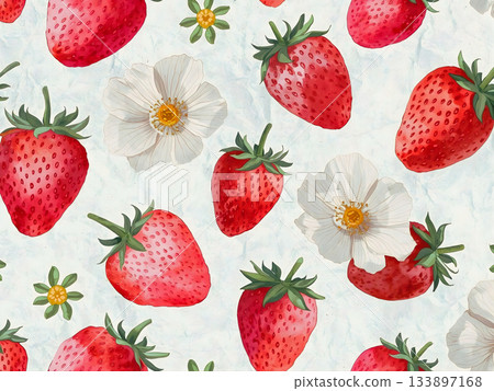 Strawberry Flower Wallpaper 133897168