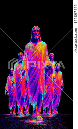 Jesus and his apostles Jesus and his apostles 133897333