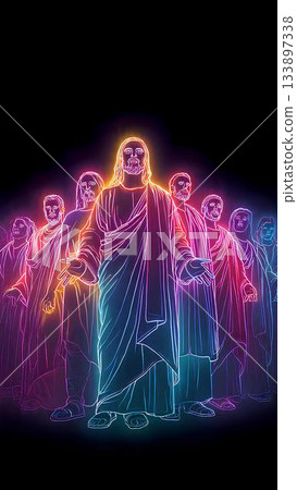 Jesus and his apostles Jesus and his apostles 133897338