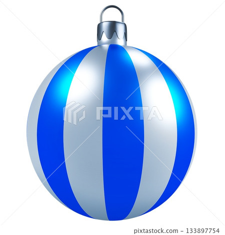 Striped Christmas Ball Ornament Striped Christmas Ball Ornament 133897754