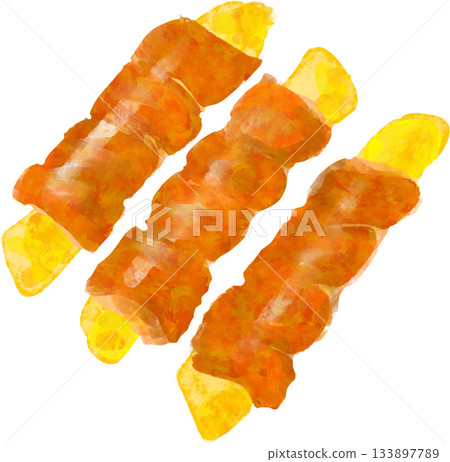肉捲馬鈴薯的插圖 肉捲馬鈴薯的插圖 133897789