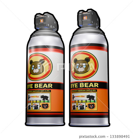 Bear repellent spray, pepper spray 133898491