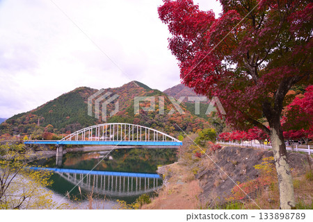 Autumn leaves of Lake Tanzawa 133898789
