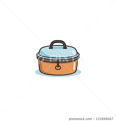 Enchanting kitchenware illustration: A delightful culinary creation, ideal for cookbooks and 133898887