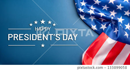 Black background with American flag. Black background with American flag. 133899058