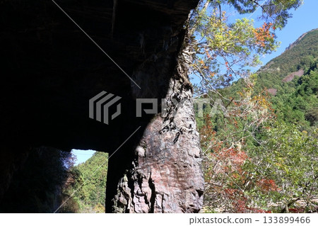 Okitagawa Tunnel Autumn Scenery (Okawa Village, Kochi Prefecture) Okitagawa Tunnel Autumn Scenery (Okawa Village, Kochi Prefecture) 133899466