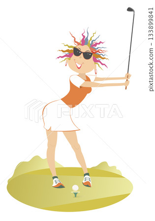 golf, golfer, vector 133899841