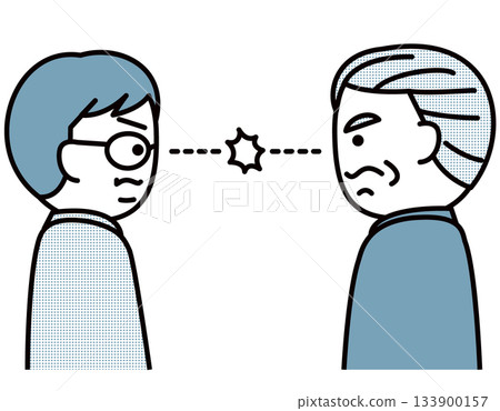 商人們互相怒目而視 133900157