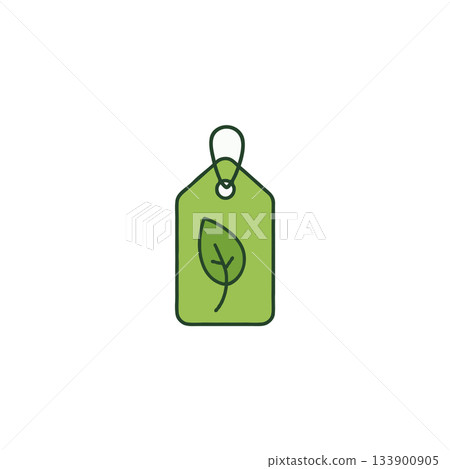 Eco-friendly product label showcases sustainable practices and natural ingredients emphasizing Eco-friendly product label showcases sustainable practices and natural ingredients emphasizing 133900905