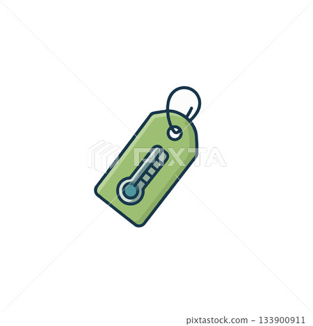 Temperature check tag: A visual representation of environmental awareness and sensitivity Temperature check tag: A visual representation of environmental awareness and sensitivity 133900911