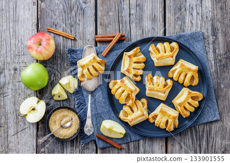 Puff Pastry Apple Pockets, Apple Hand Pies 133901555