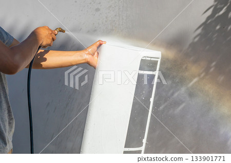 air conditioning cleaning service with water spray air conditioning cleaning service with water spray 133901771