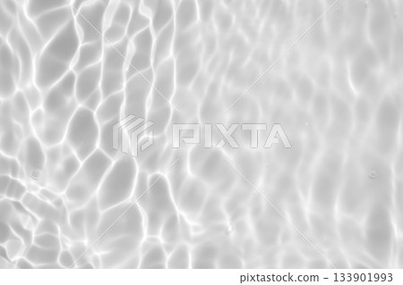 Abstract white transparent water shadow surface texture natural ripple background 133901993