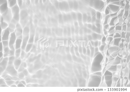 Abstract white transparent water shadow surface texture natural ripple background 133901994