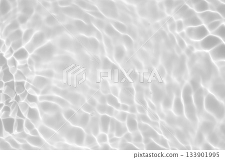 Abstract white transparent water shadow surface texture natural ripple background 133901995