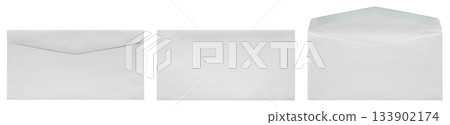 White paper envelope isolated on white background 133902174