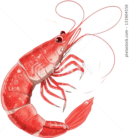 Auspicious shrimp material A pattern 133904556