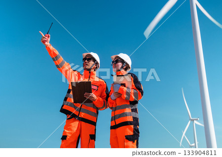 Wind turbine fields Wind turbine fields 133904811