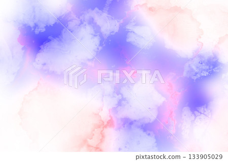可愛的水彩背景 133905029