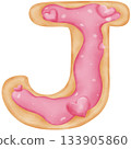 Alphabet cookie pink  133905860