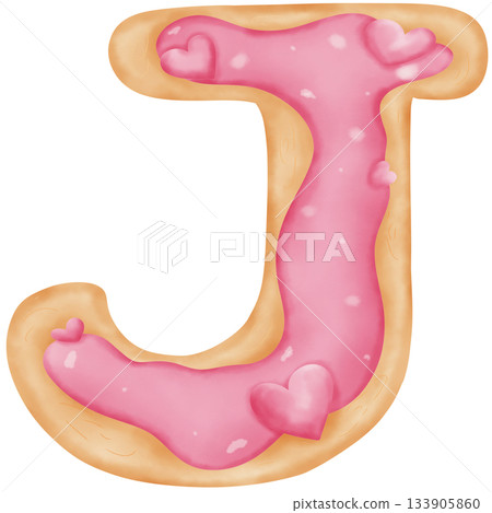 Alphabet cookie pink Alphabet cookie pink 133905860