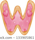 Alphabet cookie pink  133905861