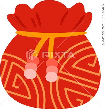 Cartoon Style Lunar New Year Lucky Bag Cartoon Style Lunar New Year Lucky Bag 133905897