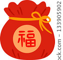 Cartoon Style Lunar New Year Lucky Bag 133905902