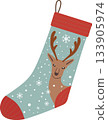 Christmas Festive Stockings Illustration 133905974