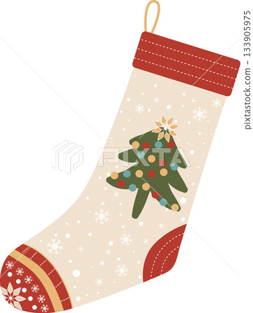 Christmas Festive Stockings Illustration Christmas Festive Stockings Illustration 133905975
