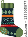 Christmas Festive Stockings Illustration 133905977