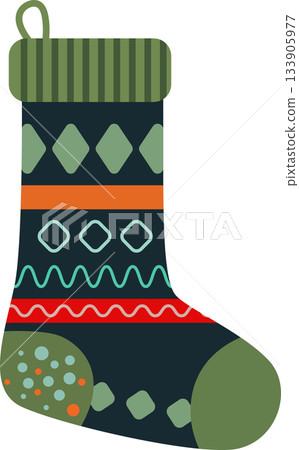 Christmas Festive Stockings Illustration Christmas Festive Stockings Illustration 133905977