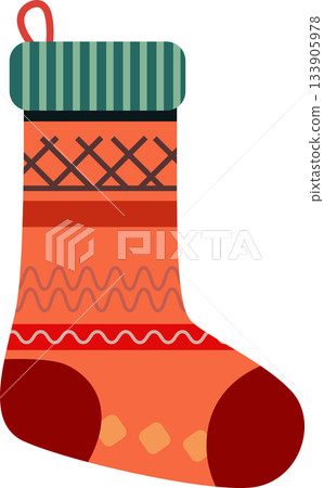 Christmas Festive Stockings Illustration Christmas Festive Stockings Illustration 133905978