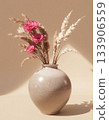 easter composition with flowers 133906559