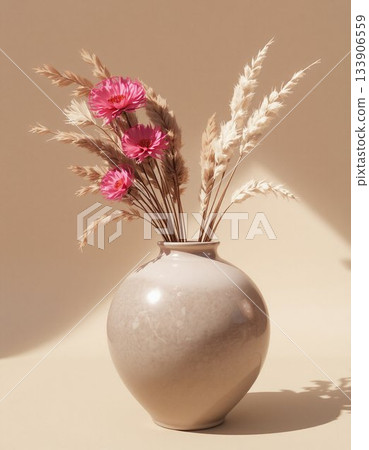 easter composition with flowers easter composition with flowers 133906559