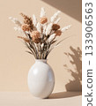easter composition with willow branches 133906563