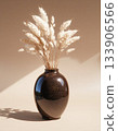 golden flower in vase 133906566