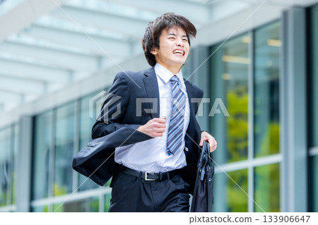 Running businessman Running businessman 133906647