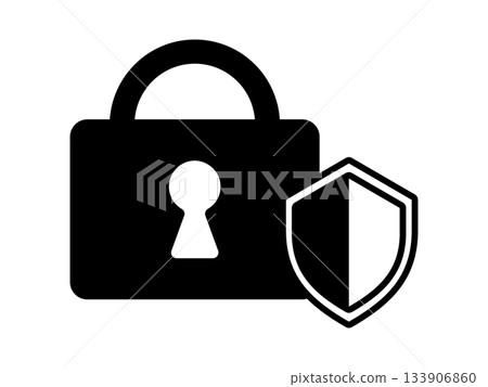 Security measures icon monotone 133906860