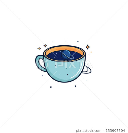 Cosmic coffee break a surreal blend of celestial wonders and comforting beverage delight offering Cosmic coffee break a surreal blend of celestial wonders and comforting beverage delight offering 133907304