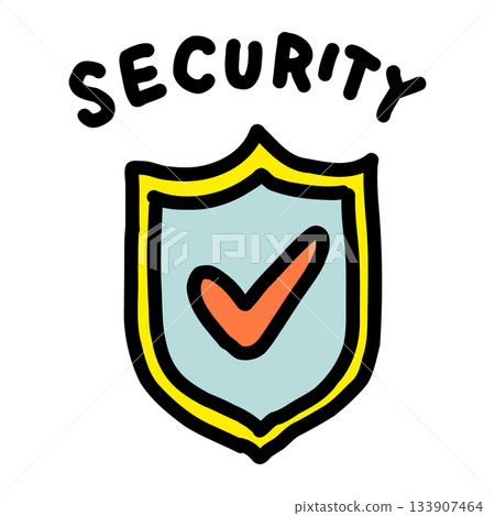 安全盾牌 | 手繪插圖圖標 133907464