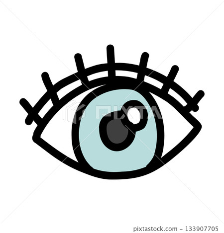 眼睛與偏見 | 手繪插圖圖標 133907705