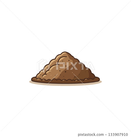 Elevated soil accumulation presents a depiction of natural ground composition and earthen design Elevated soil accumulation presents a depiction of natural ground composition and earthen design 133907910