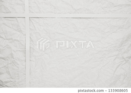 Crinkled paper with ribbon texture. Soft colored Easter or spring gift background design element for websites or social media color of 2026 year cloud white Crinkled paper with ribbon texture. Soft colored Easter or spring gift background design element for websites or social media color of 2026 year cloud white 133908605