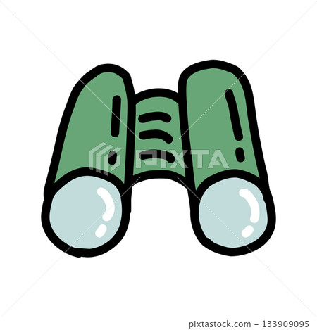 雙筒望遠鏡 | 手繪插圖圖標 133909095