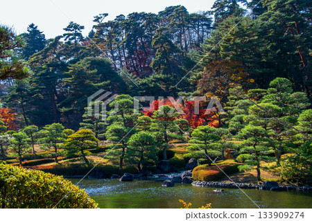 福島縣白河市的秋天、南港公園、水樂園 133909274