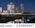 東京：二子玉川市夜景 133909497